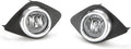 Clear Fog Driving Lights Kit with Bezel Switch Bulbs Pack of 2 I5072
