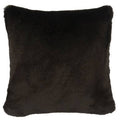 Black Sable Faux Fur Euro Sham C1849