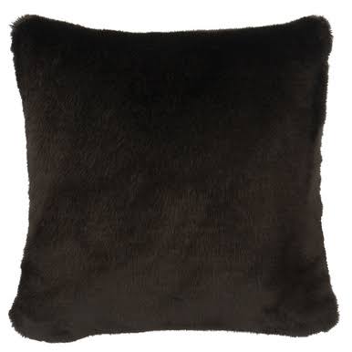 Black Sable Faux Fur Euro Sham C1849
