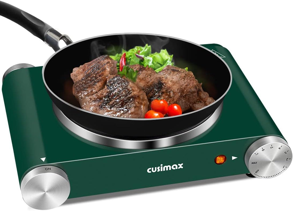 Electric Burner Hot Plate with Adjustable Temperature Control, Stainless Steel K214