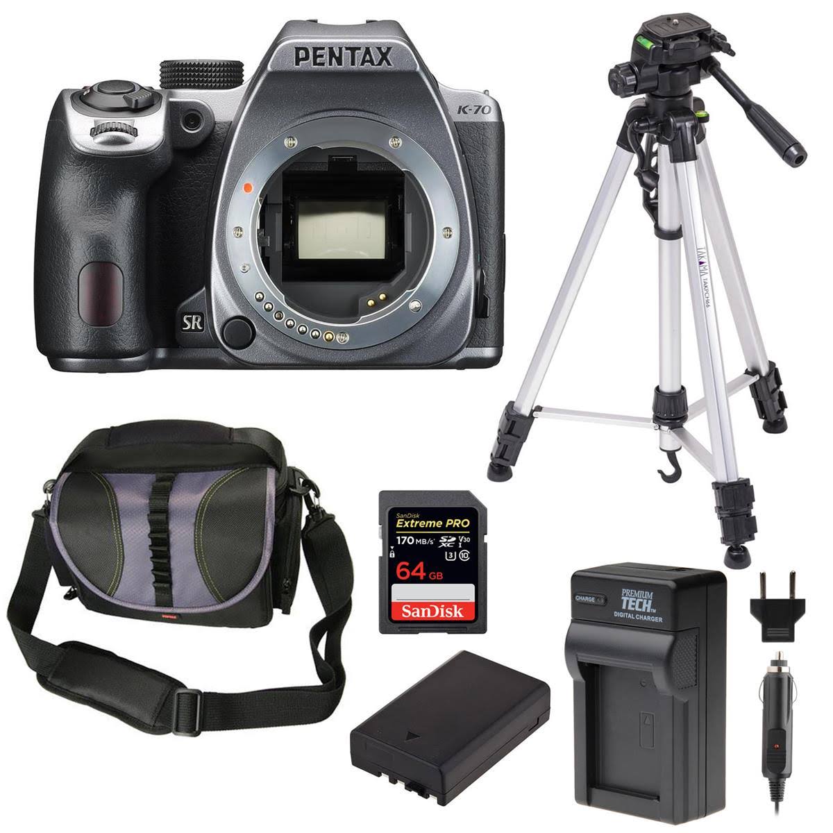 Silver DSLR Camera Body with Accessories Kit J900