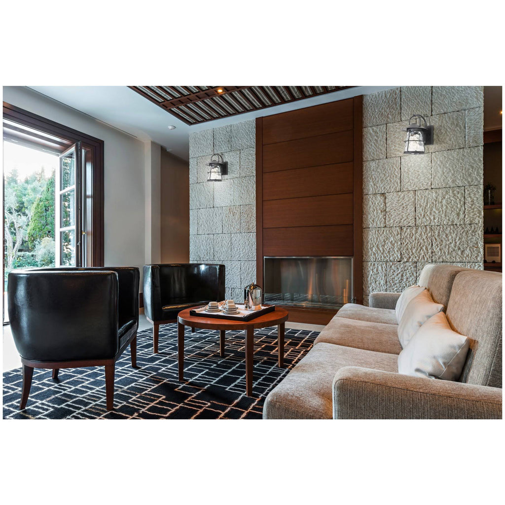 Matte Black Outdoor Wall Light L7990