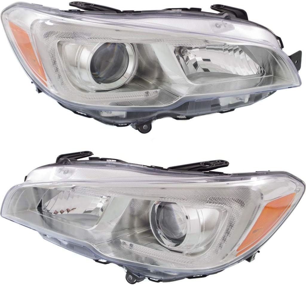 Subaru WRX Headlight Assembly 2015 2016 Pair Halogen V62863