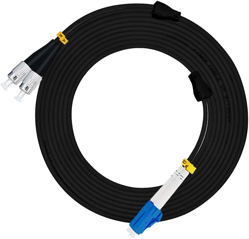50M LC to LC Outdoor Armored Duplex 9/125 SM Fiber Optic Cable Singlemode G37189