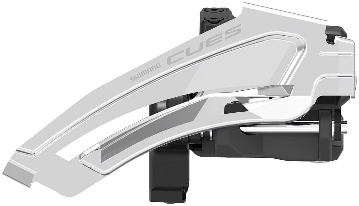 Front Derailleur 10/11-Speed Double Top-Swing Low Clamp Mount 40/46t Black/Silver O3539
