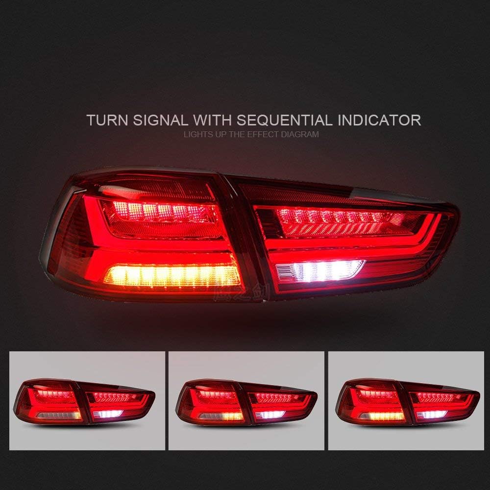 Devil Eye LED Headlights and Tail Lights for Mitsubishi Lancer EVO X 2008-2017 W7646