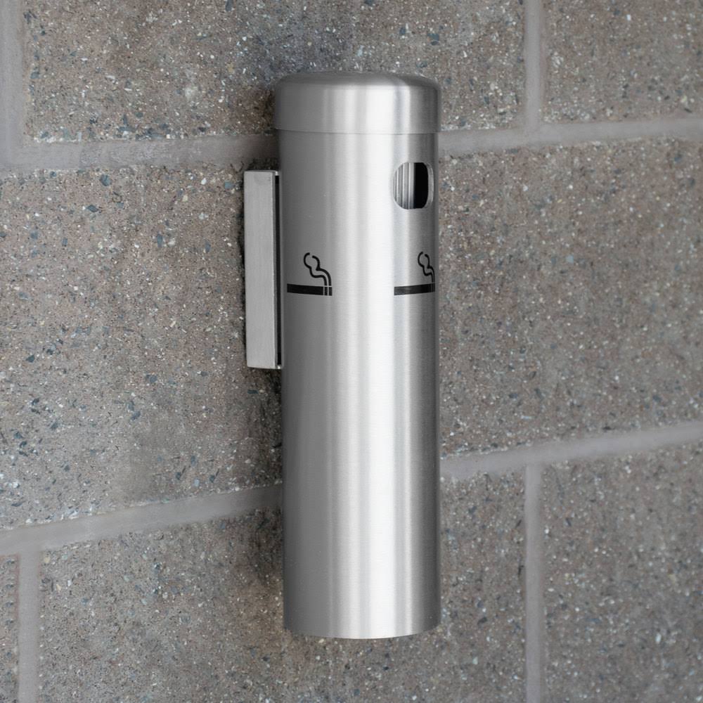 Satin Wall Mounted Cigarette Ash Receptacle C872