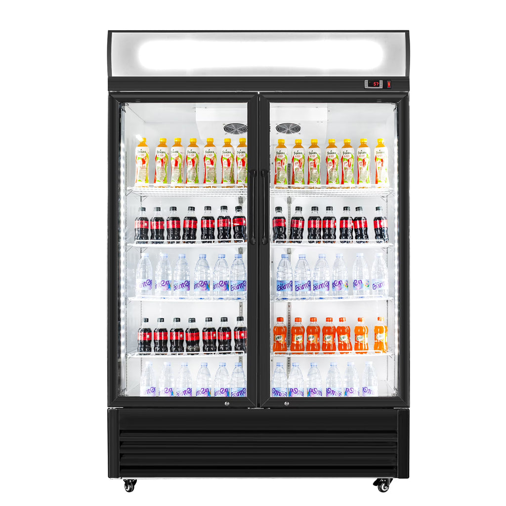 51" Glass Door Merchandiser Refrigerator Beverage Cooler Y37160