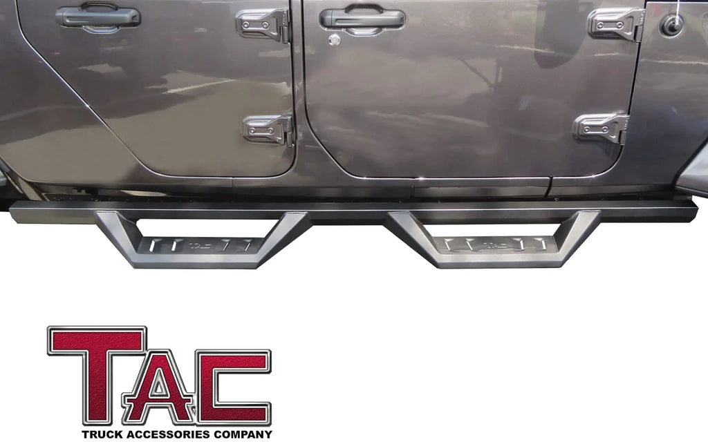 Black Off-Road Running Boards Side Steps Nerf Bars Rock Slider (2pcs) E407878
