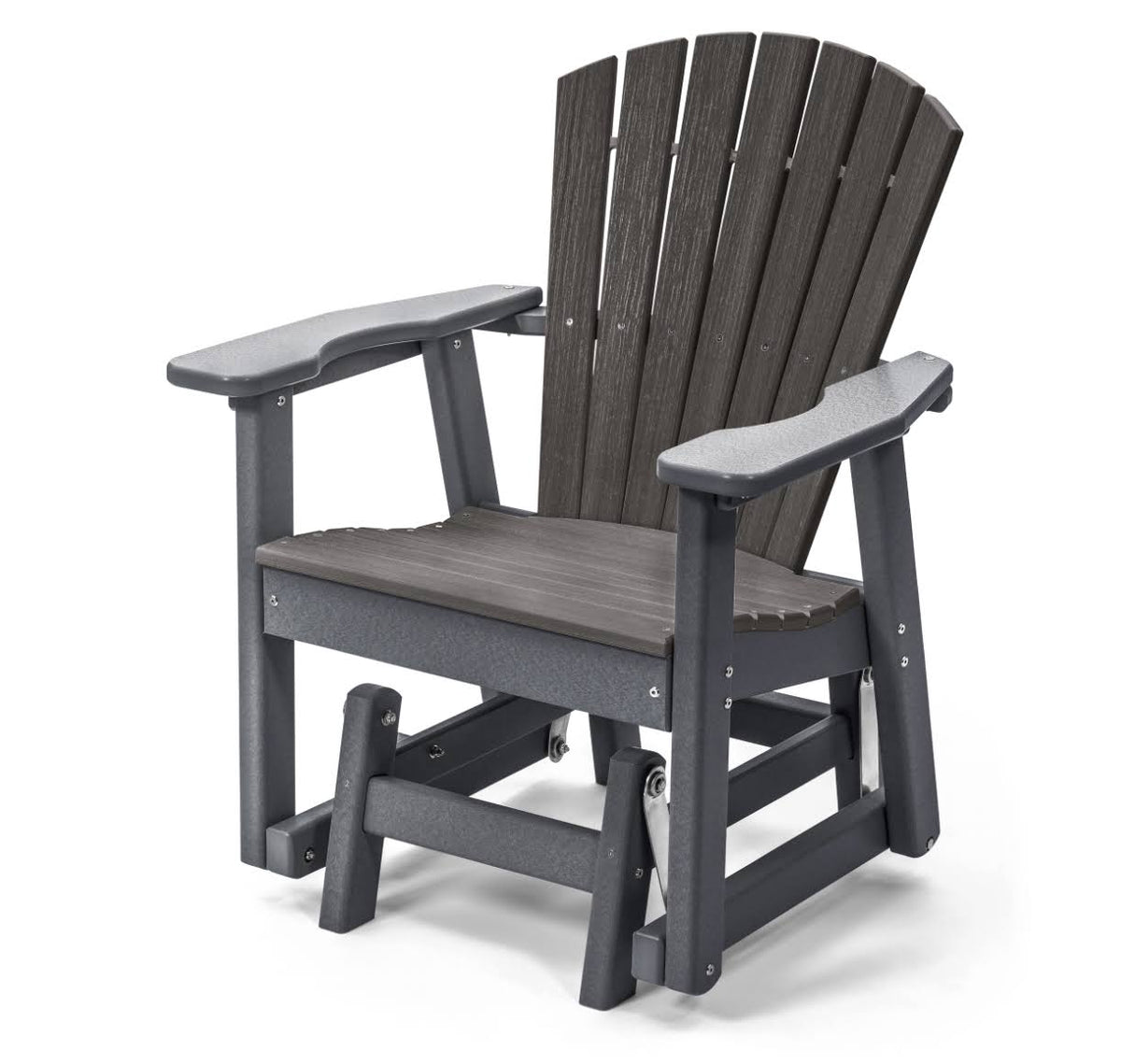 Coastal Gray Recycled Plastic Single Glider S8592