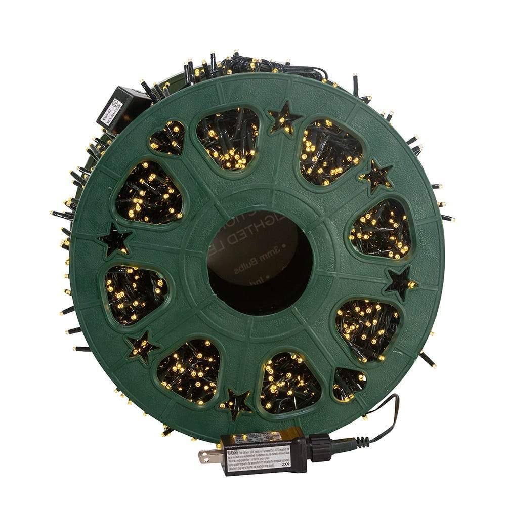1800 Light 148' Green Wire Warm White Lights V5375