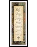 Textual Art Canvas, Black Frame L525