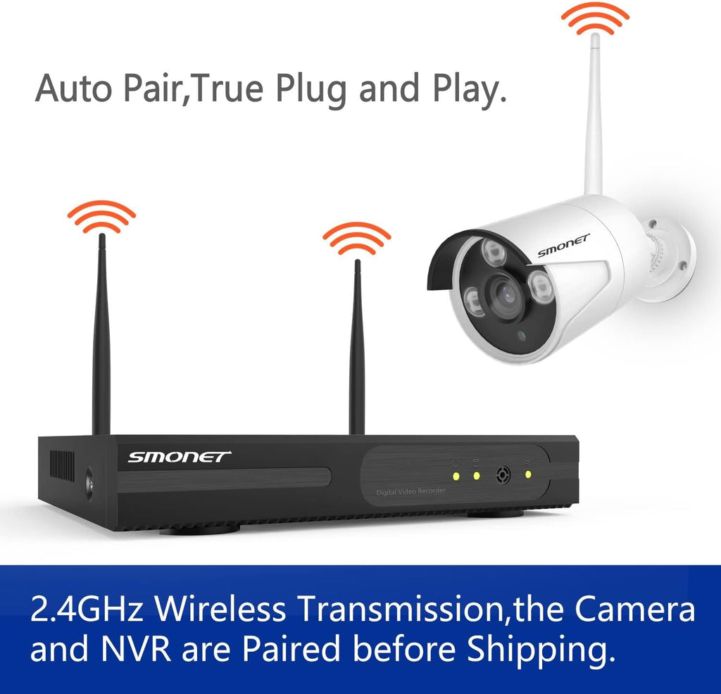 8CH 1080P Wireless Security Camera System with 2TB Hard Drive M73457