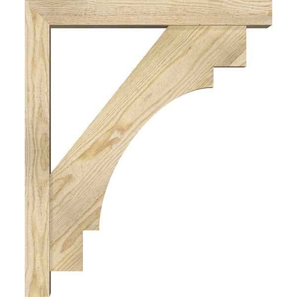 Rough Sawn Douglas Fir Bracket with Offset Brace J990