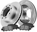 REAR Brake Disc Rotors + Metallic Brake Pads U44692