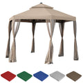 Hexagon Solar Gazebo Replacement Canopy Q760118