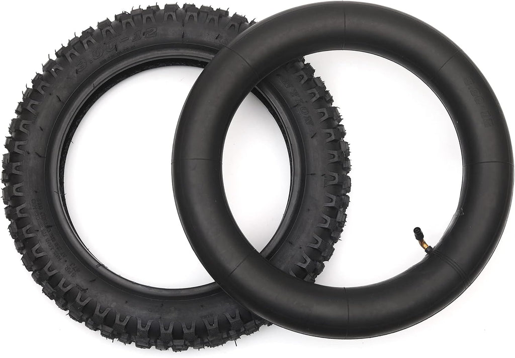 3.00-12 Knobby Motocross Bike Tire and Tube Set with TR87 Valve Stem S400011
