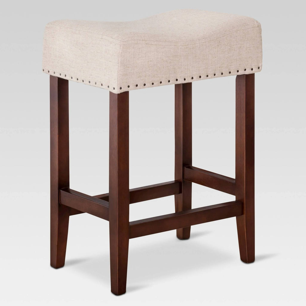 Oatmeal Linen Counter Stool Y830309
