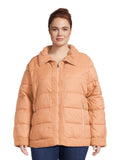 Faux Shearling Puffer Jacket R403