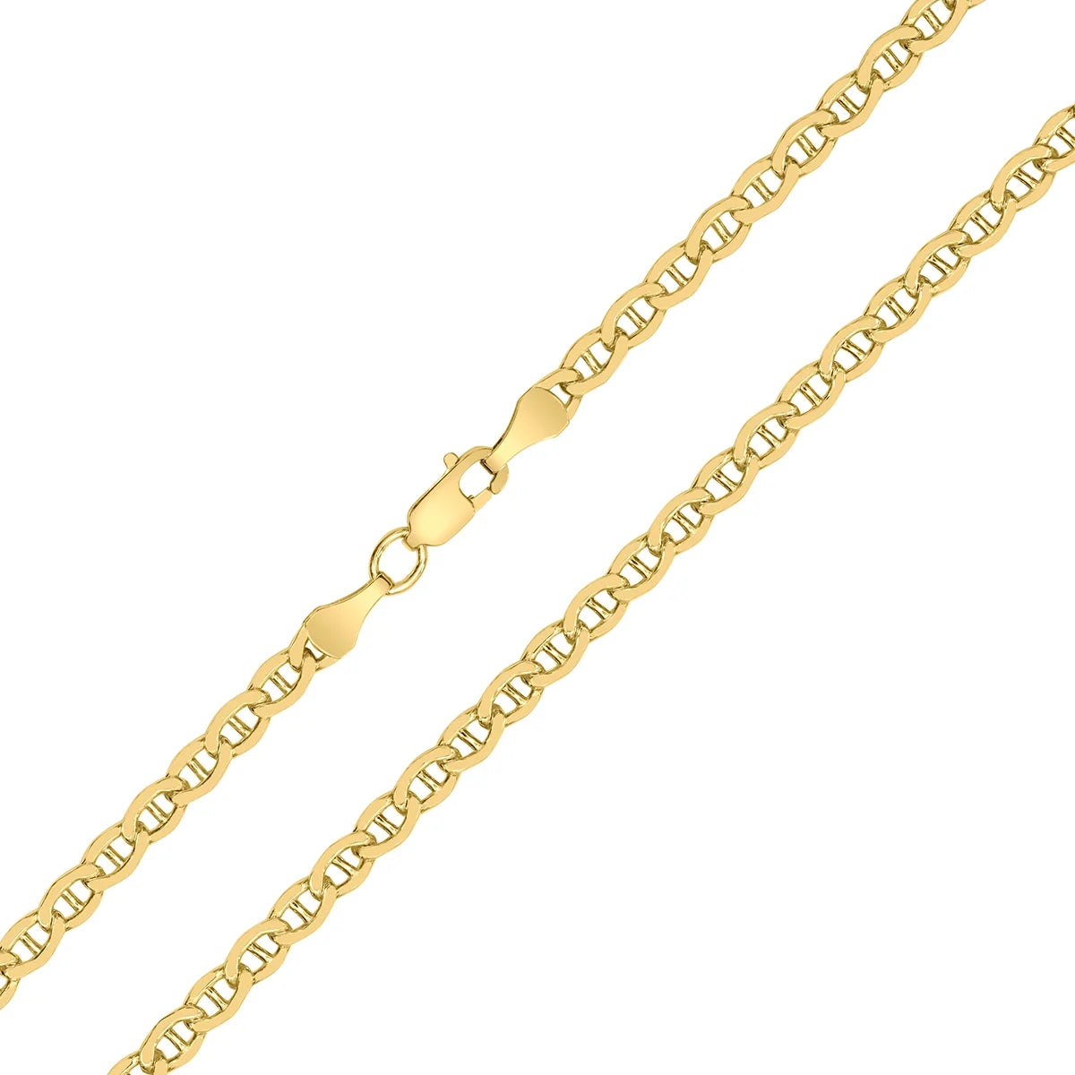 14K Yellow Gold Filled 3.2MM Mariner Link Chain with Lobster Clasp - 24 Inch S403