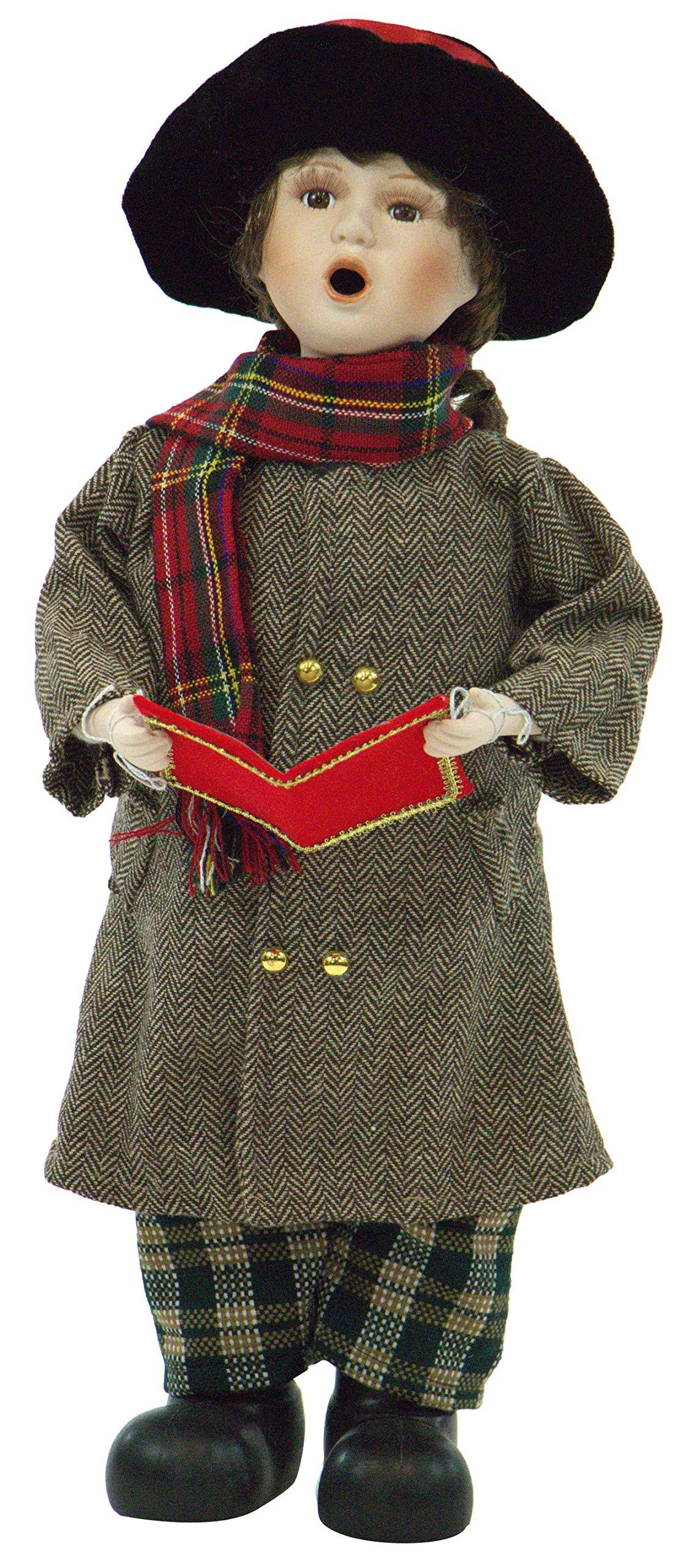 20 inch Victorian Boy Christmas Caroler N54392