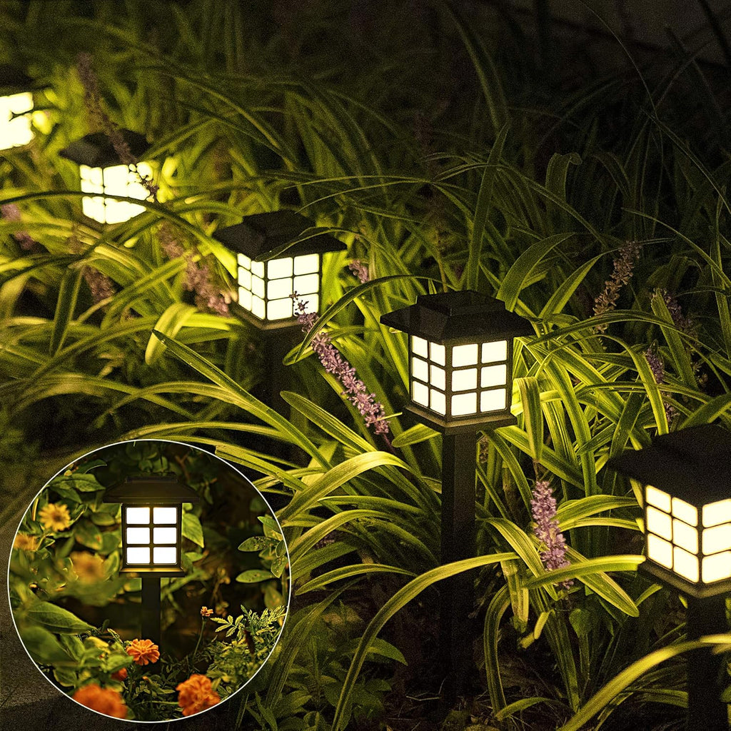 12 Pack Solar Path Lights Warm White W650752