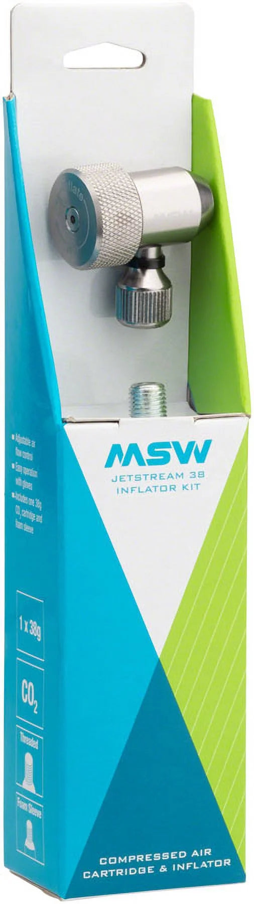 Jetstream Kit with Adjustable Inflation Head, 38g CO2 Cartridge, and Protective Sleeve K159893