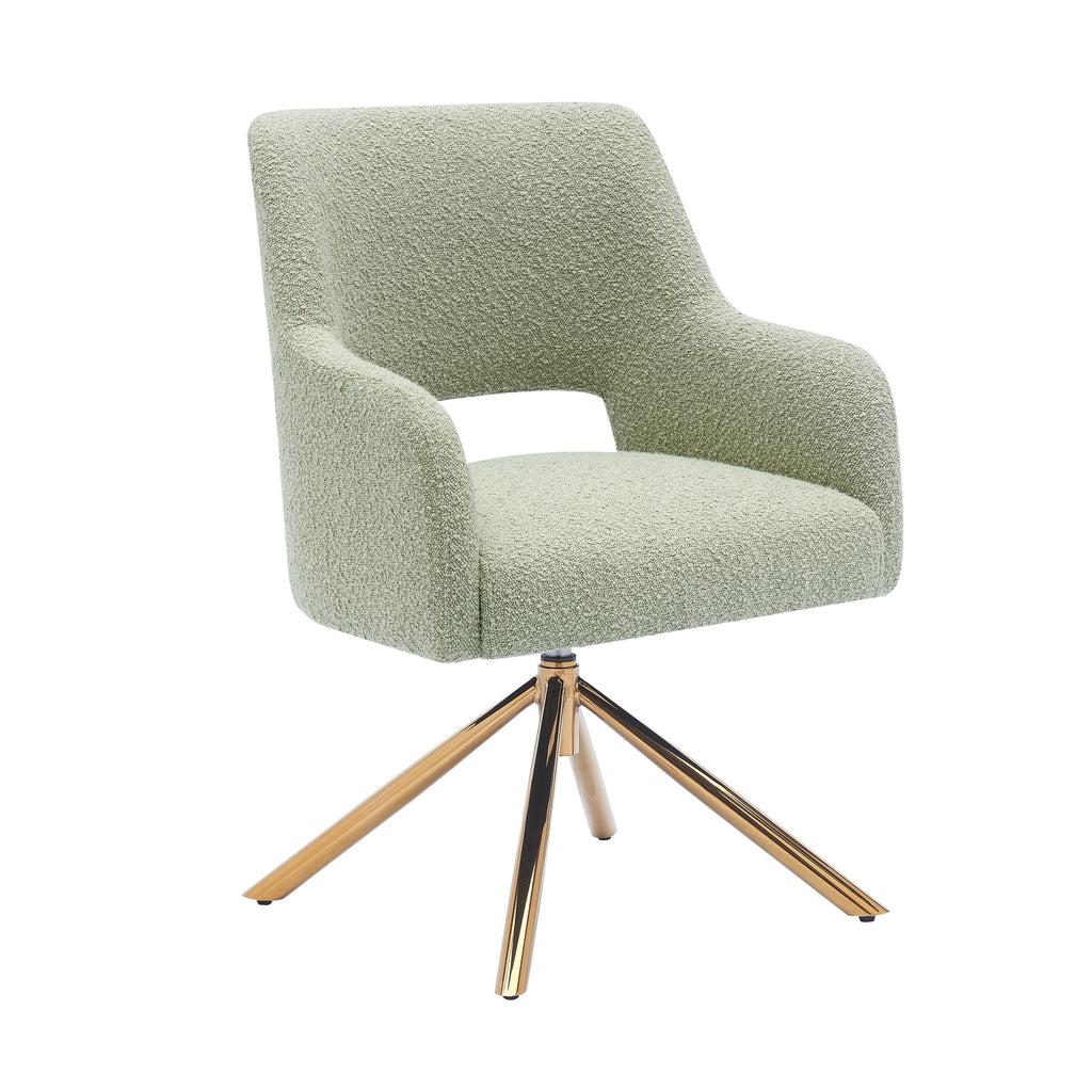 Desert Sage Boucle Accent Arm Chair L966