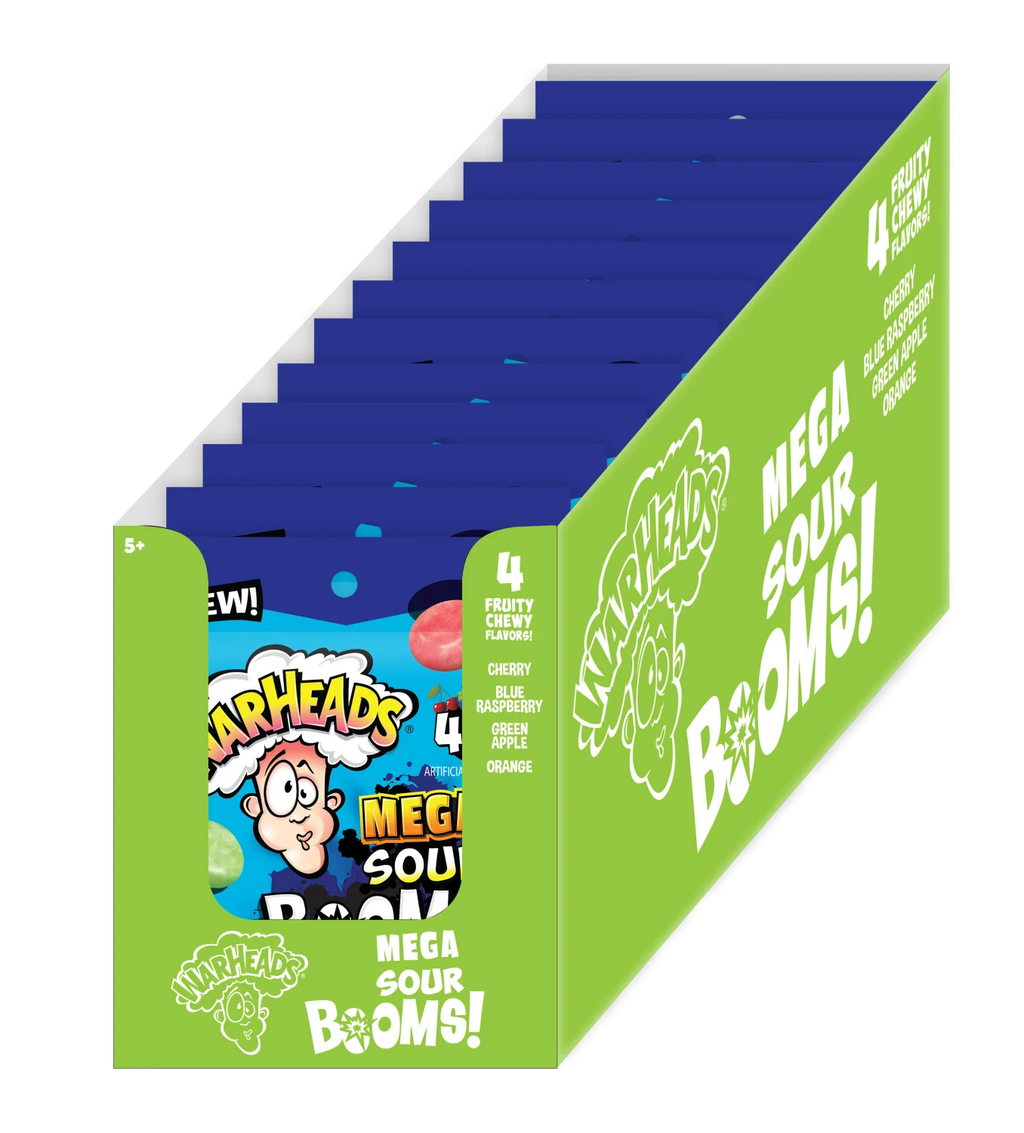 Sour-Dusted Chewy Candy, 2.5 Ounce Peg Bag, 12 Count Display Box Q965