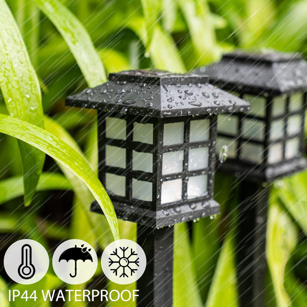 12 Pack Solar Path Lights Warm White W650752