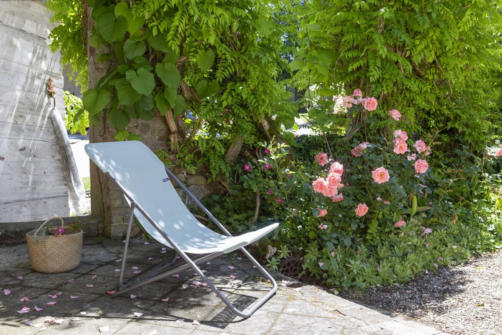 Folding Sling Chair Set of 2 Steel Frame Fabric N402441