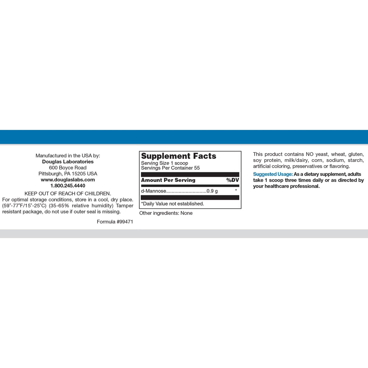 D-Mannose Powder 50g B312015