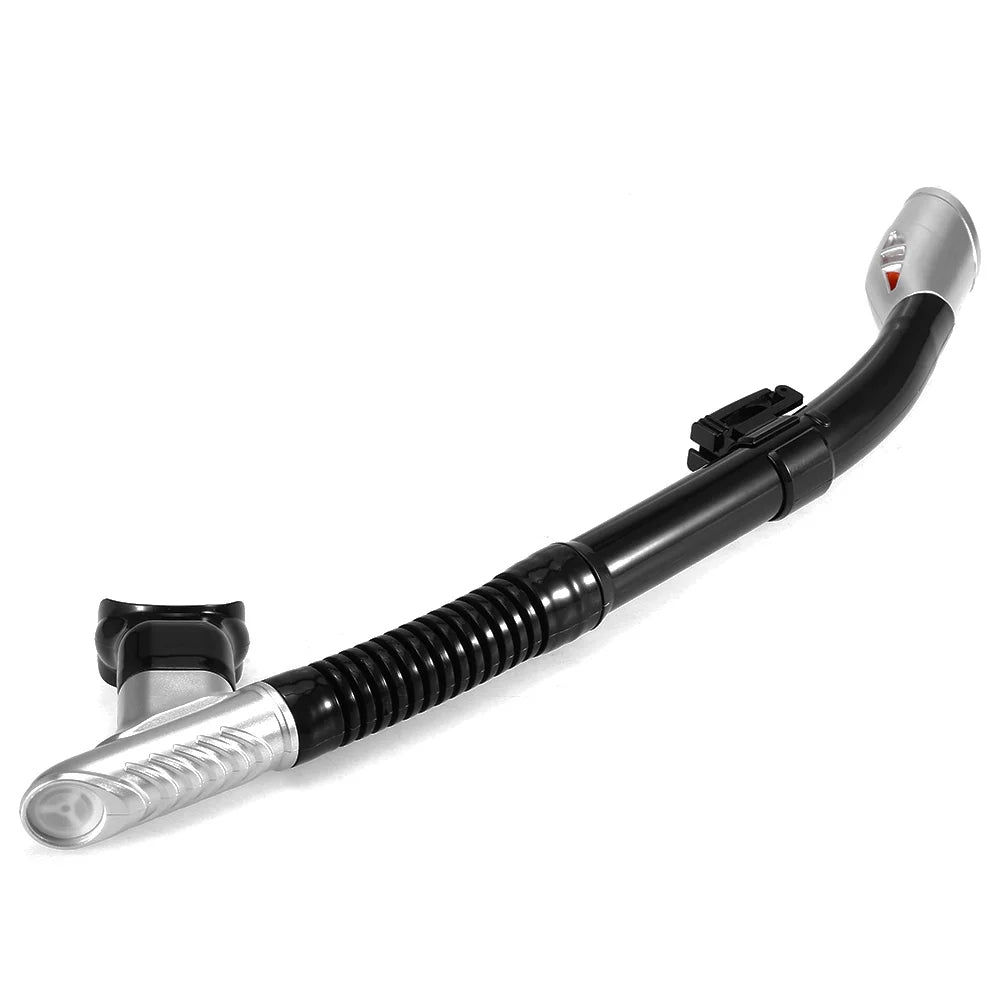 Freediving Snorkel Set with Tempered Glass Lens Goggles F431751