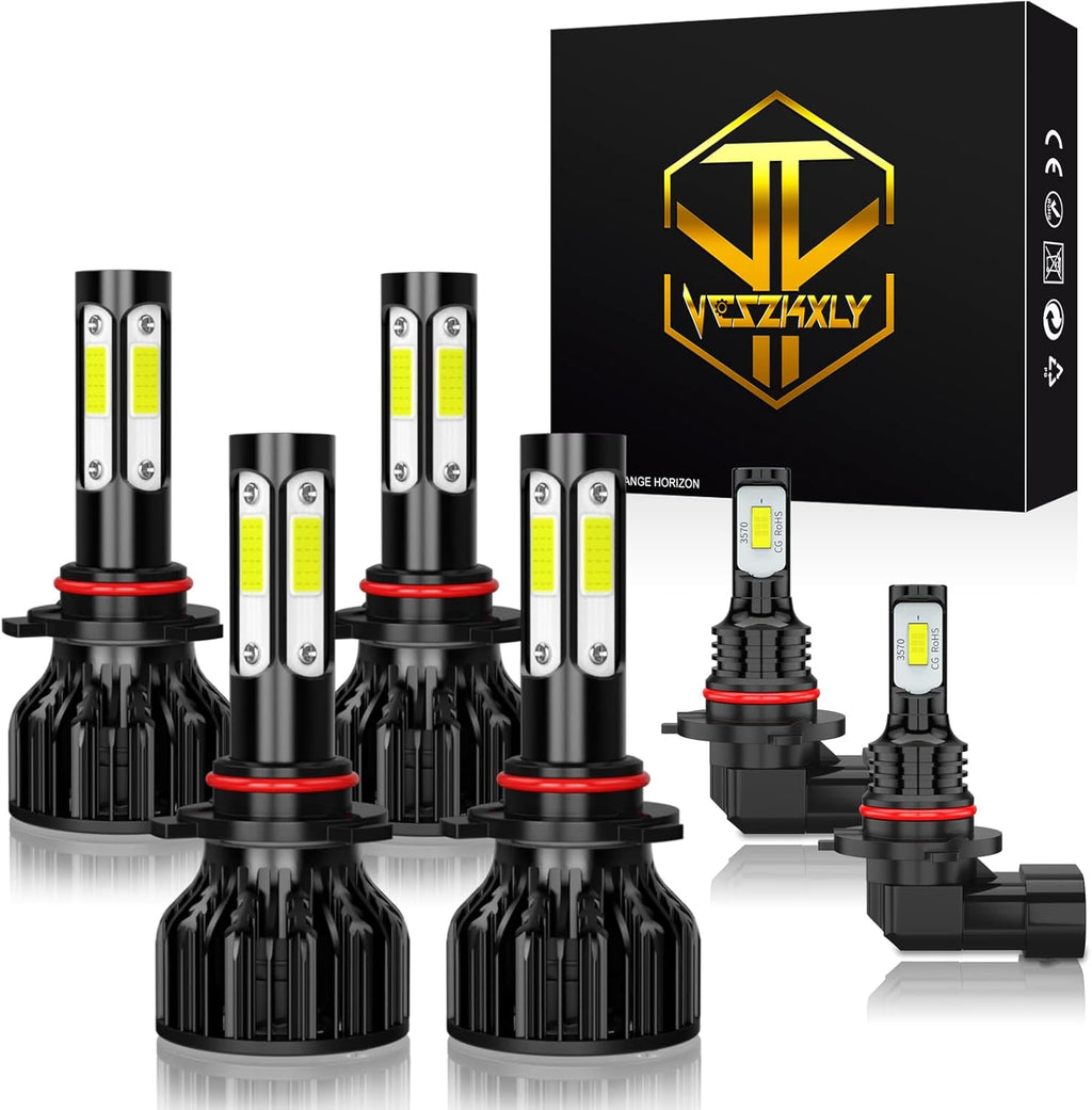 LED Headlight Bulbs Pack of 6 6500K N76546