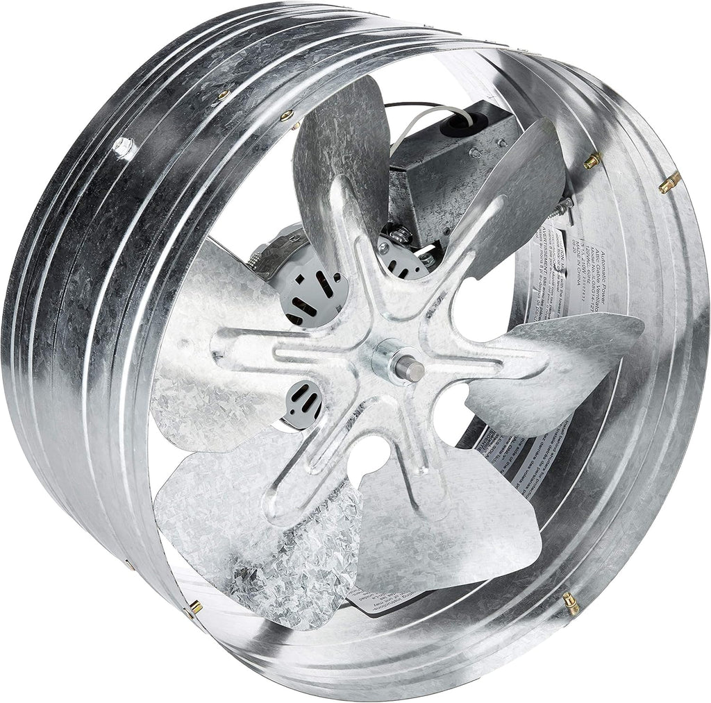 Automatic Gable Mount Attic Ventilator Fan with Adjustable Thermostat, 3.10 Amp, 1220 CFM Pack of 2 B7908