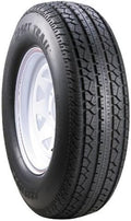 12x4.00 8 Spoke White Trailer Tire & Rim Combo Z345860