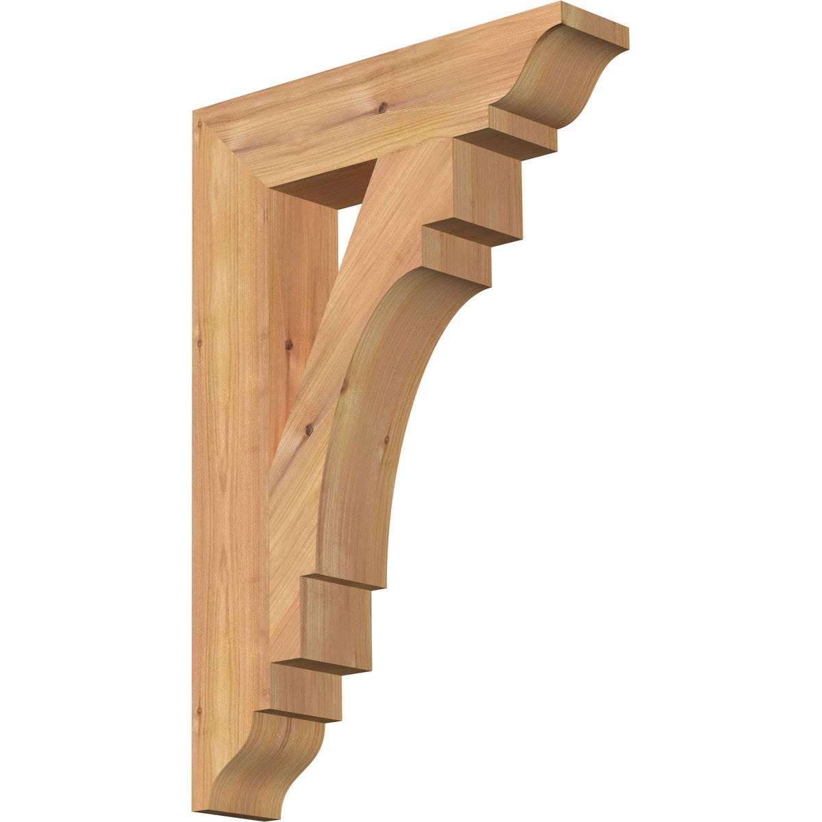 3 1/2x22W x 16x22D x 24x22H Merced Traditional Smooth Bracket, Western Red Cedar L80965