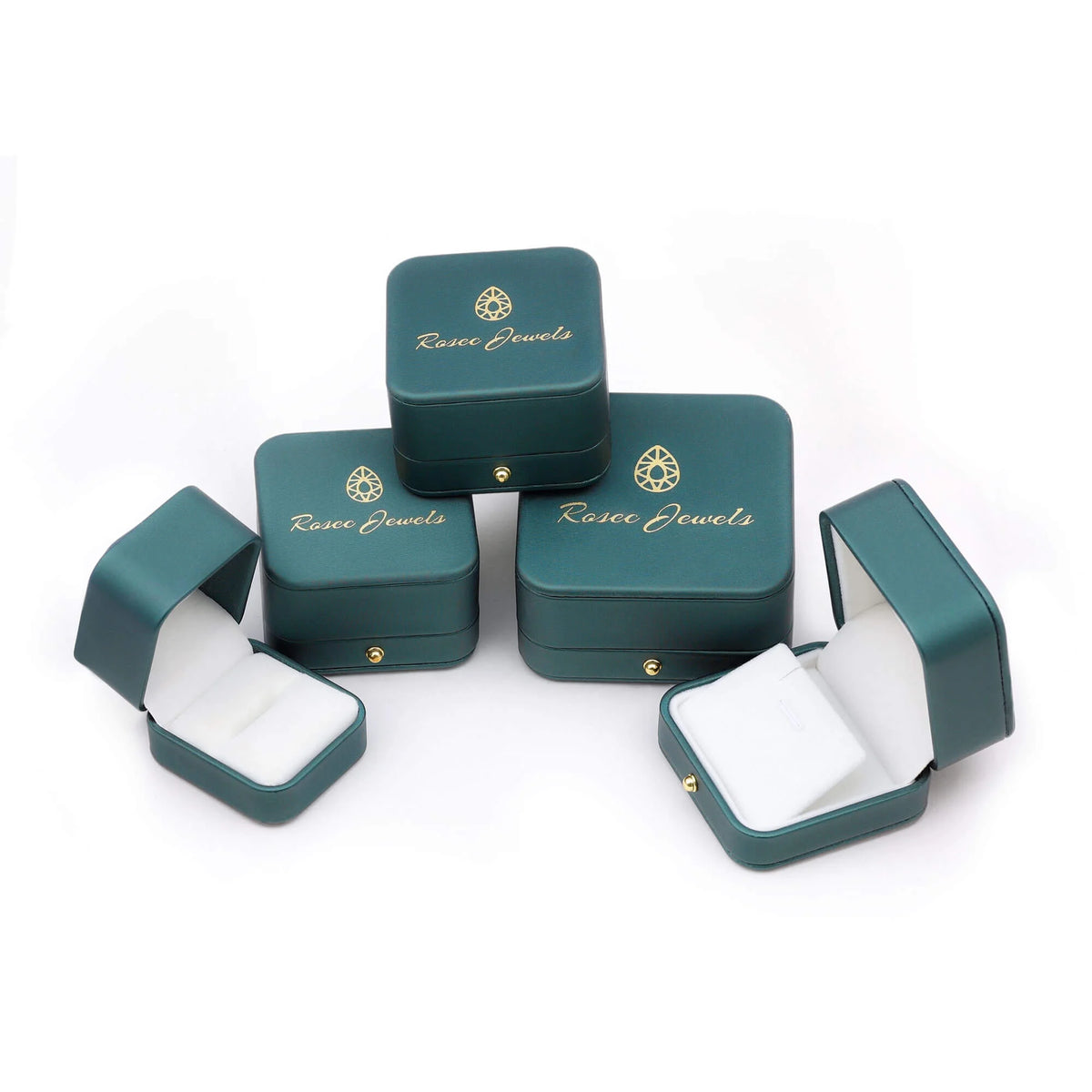 Emerald and Diamond Ring in Gold, 925 Sterling Silver S3320