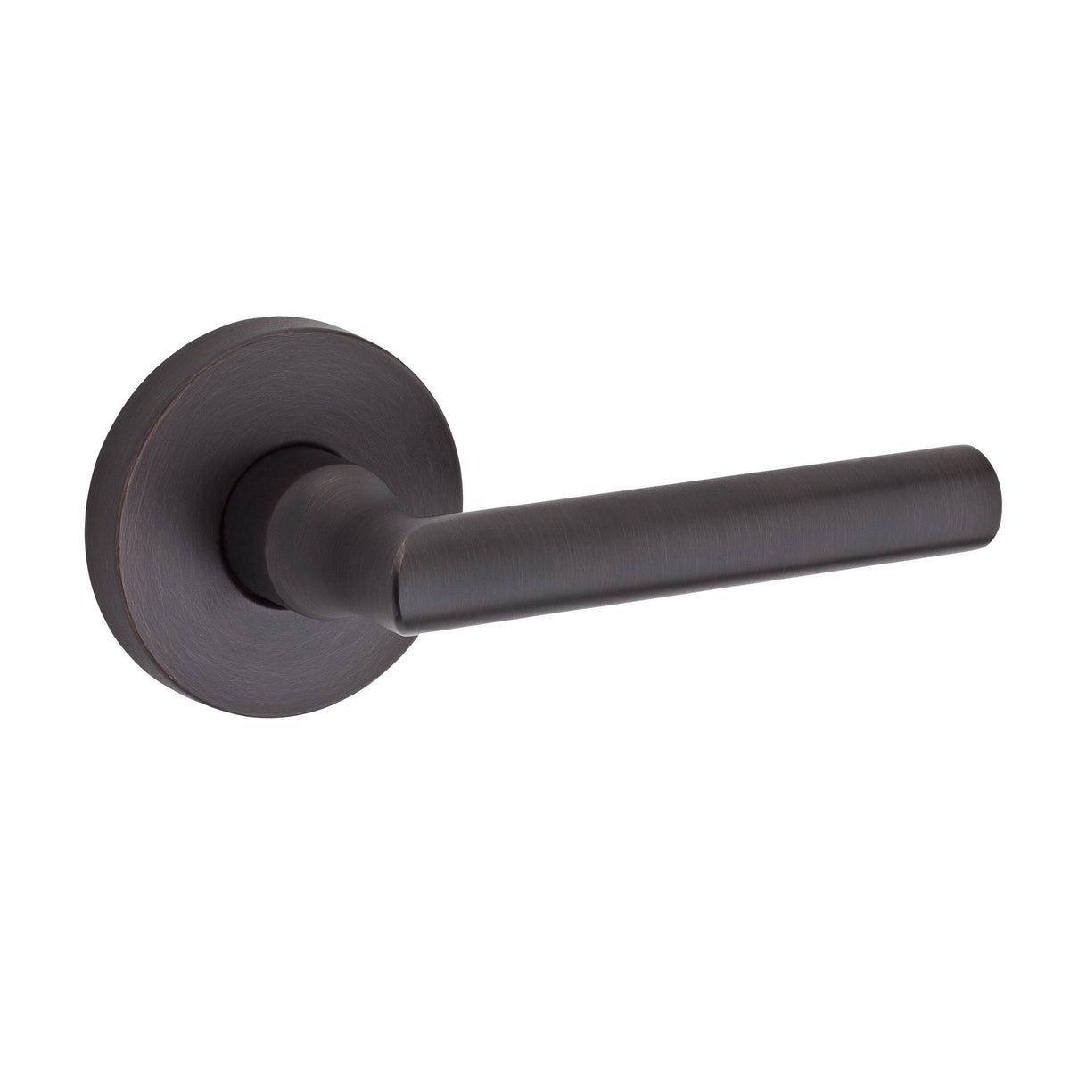 Passage Tube Lever with Round Rose Venetian Bronze A10467