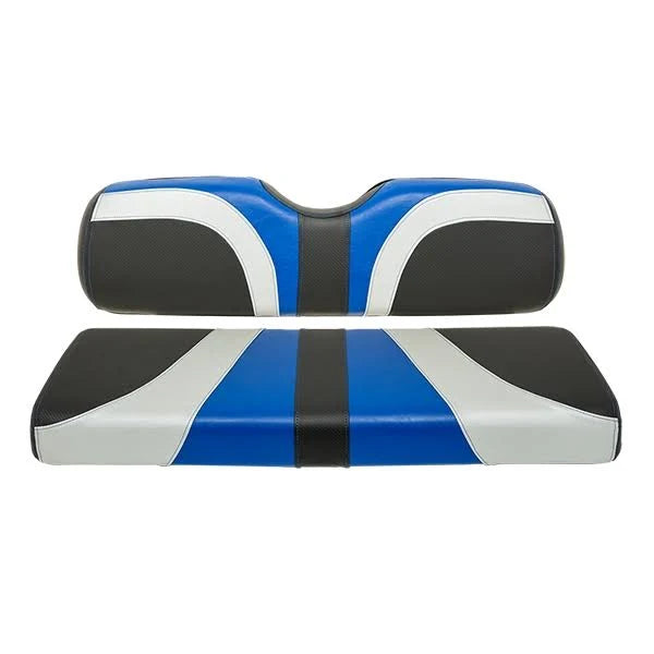 Blue/Silver/Black Golf Cart Front Seat Covers T208994