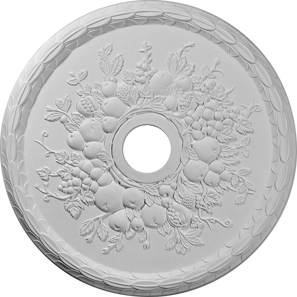 22 5/8x22OD x 3 5/8x22ID x 5/8x22P Grape Ceiling Medallion C426