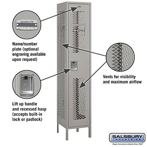 Gray Vented Metal Locker U466