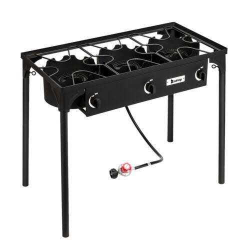 225000 BTU Propane Stove 3 Burner Outdoor Portable BBQ Grill J904172