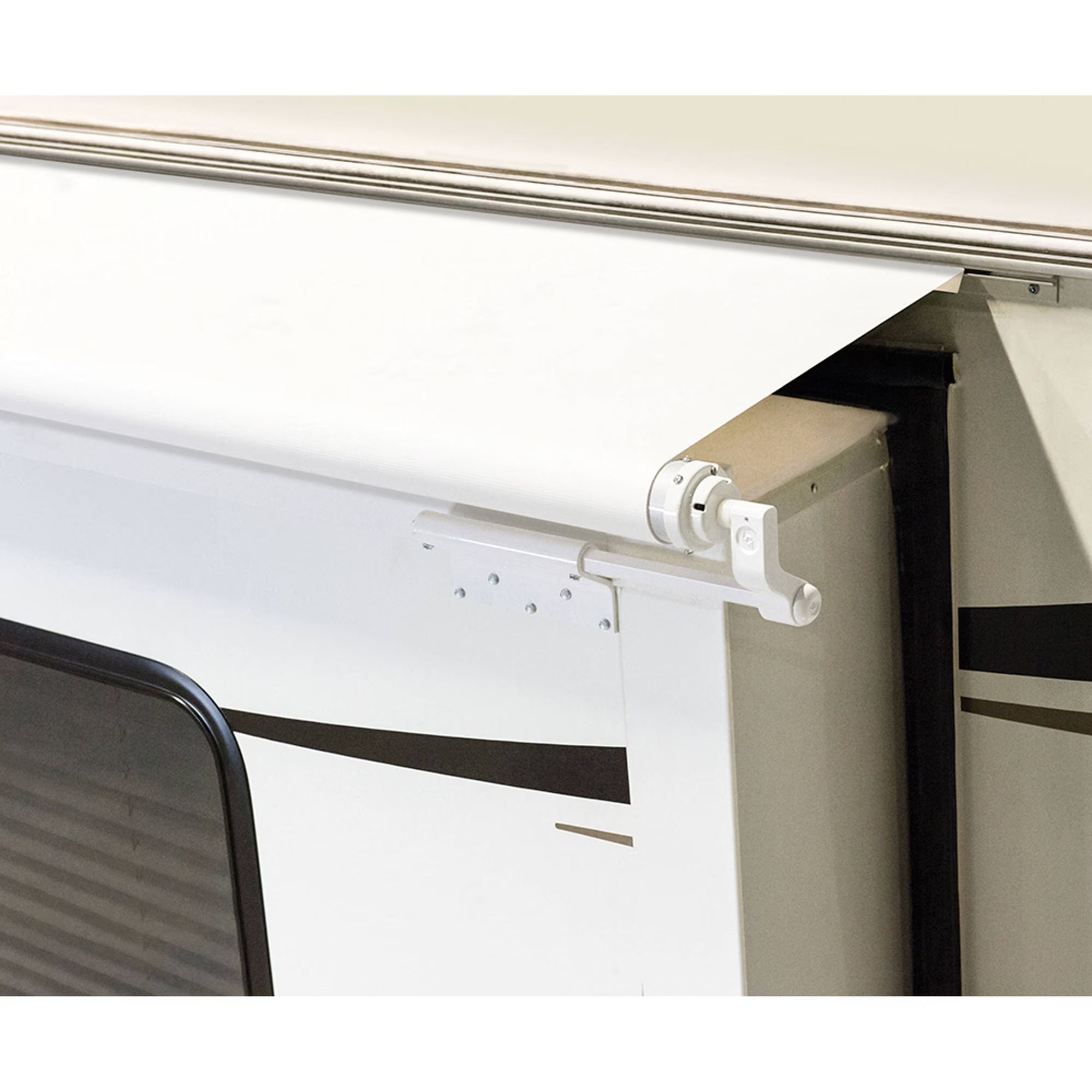 White Slider Awning with White Weatherguard X75256
