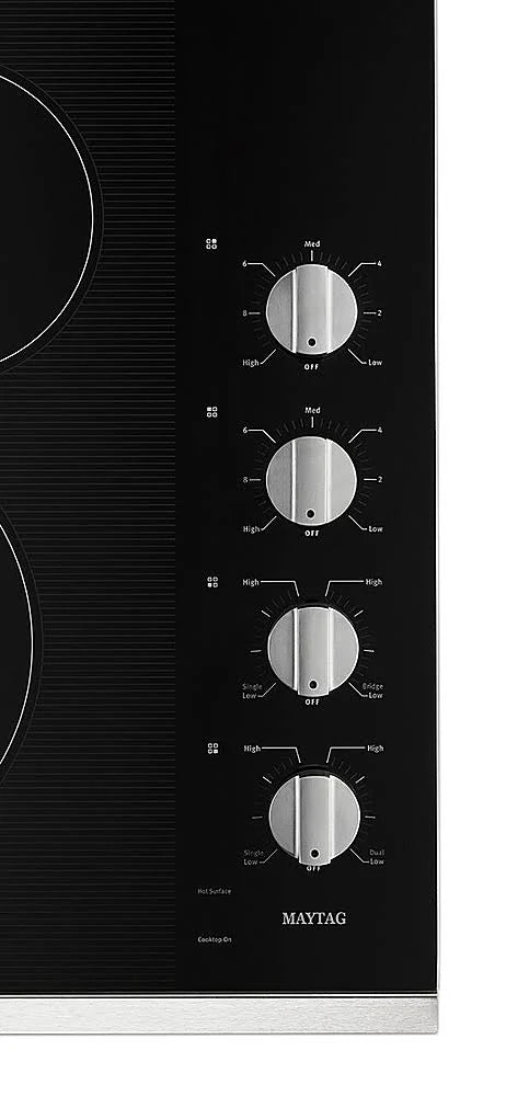 30-Inch Electric Cooktop with Reversible Grill and Griddle Stainless Steel L885