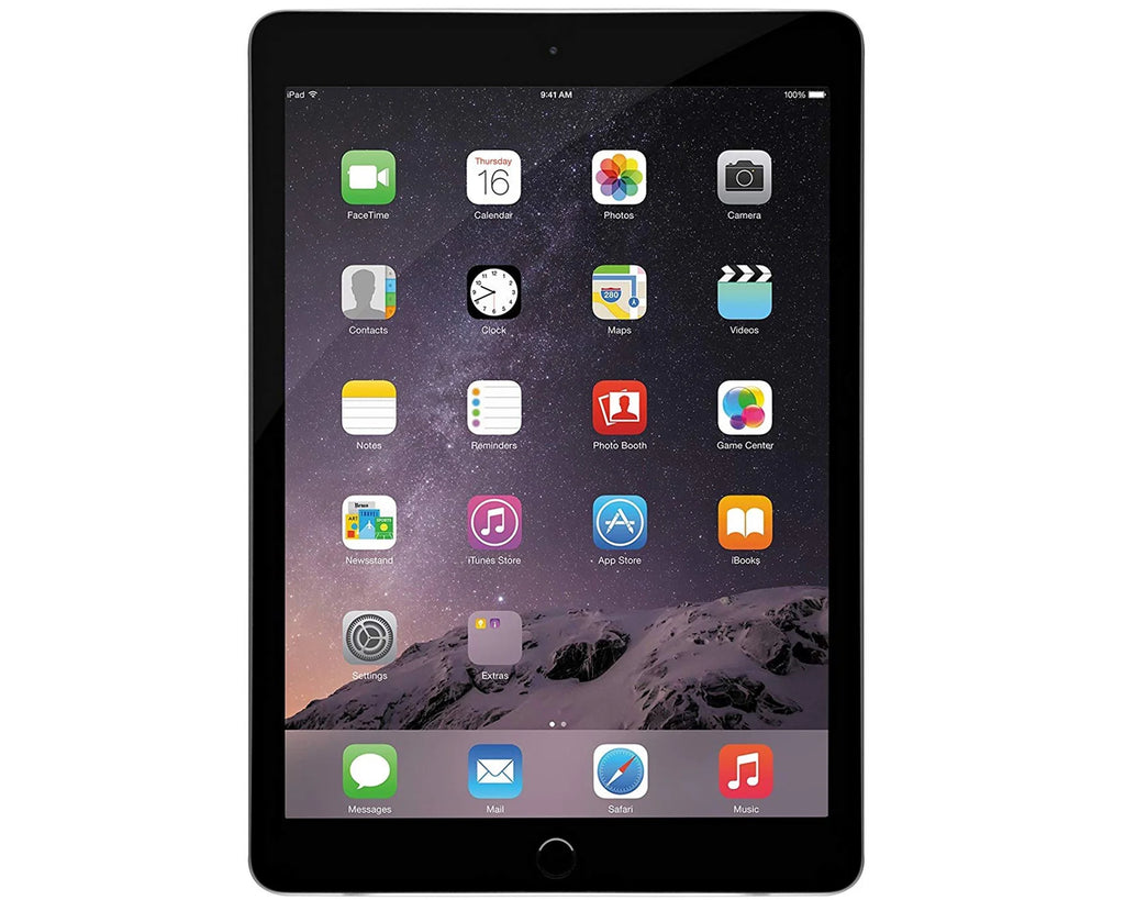 Refurbished Apple iPad Air 16GB Space Gray Wi-Fi Only 9.7-inch Bundle with Tempered Glass, Case, Charger, Airbuds C741350