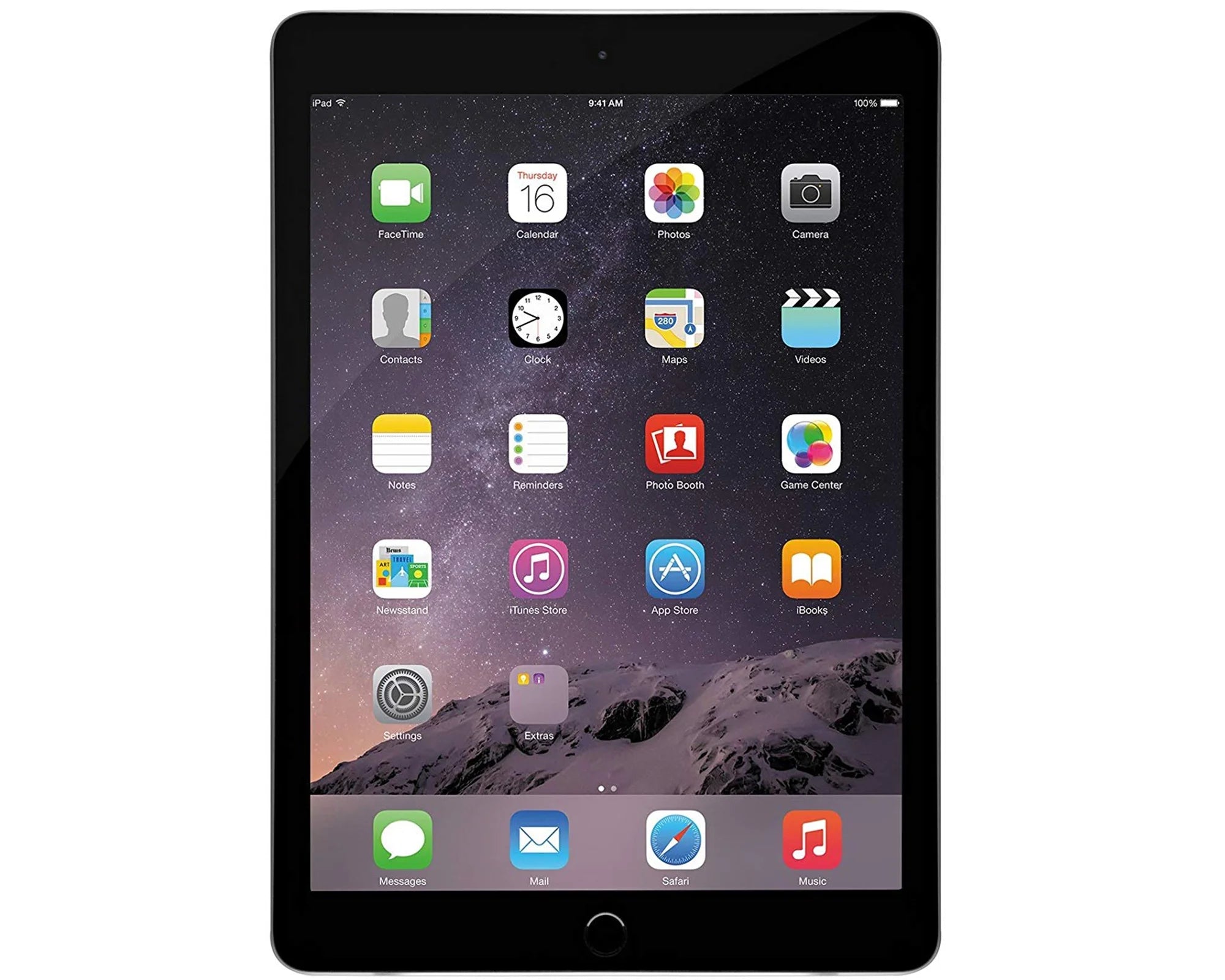 Refurbished Apple iPad Air 16GB Space Gray Wi-Fi Only 9.7-inch Bundle with Tempered Glass, Case, Charger, Airbuds C741350