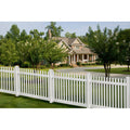 White Picket Fence with Post and Cap L8442