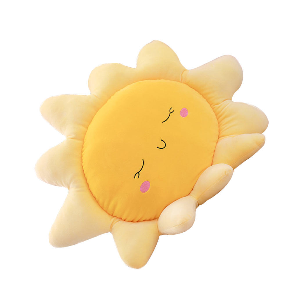 Plush Bolster Rainbow Nursery Toddler Moon Sofa Doll Decor G48302