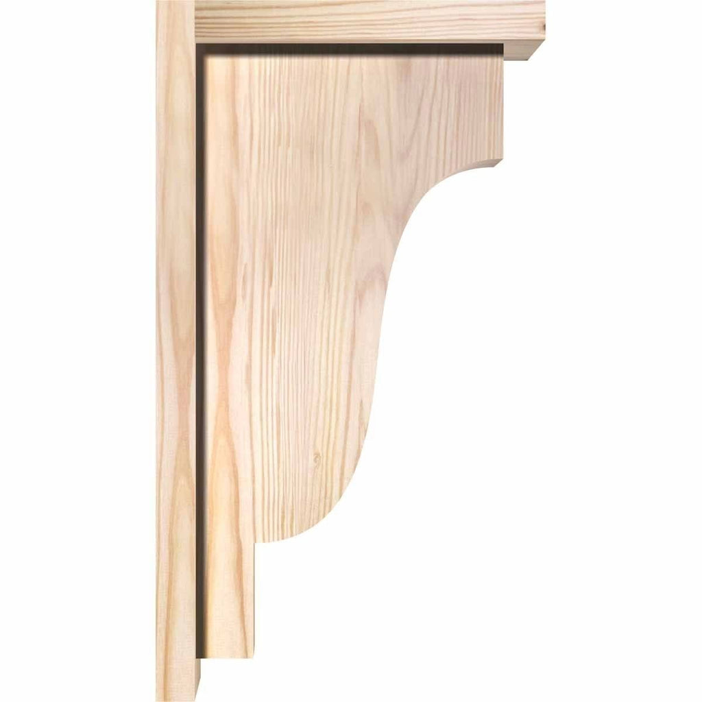 Douglas Fir Newport Smooth Corbel with Backplate A73668